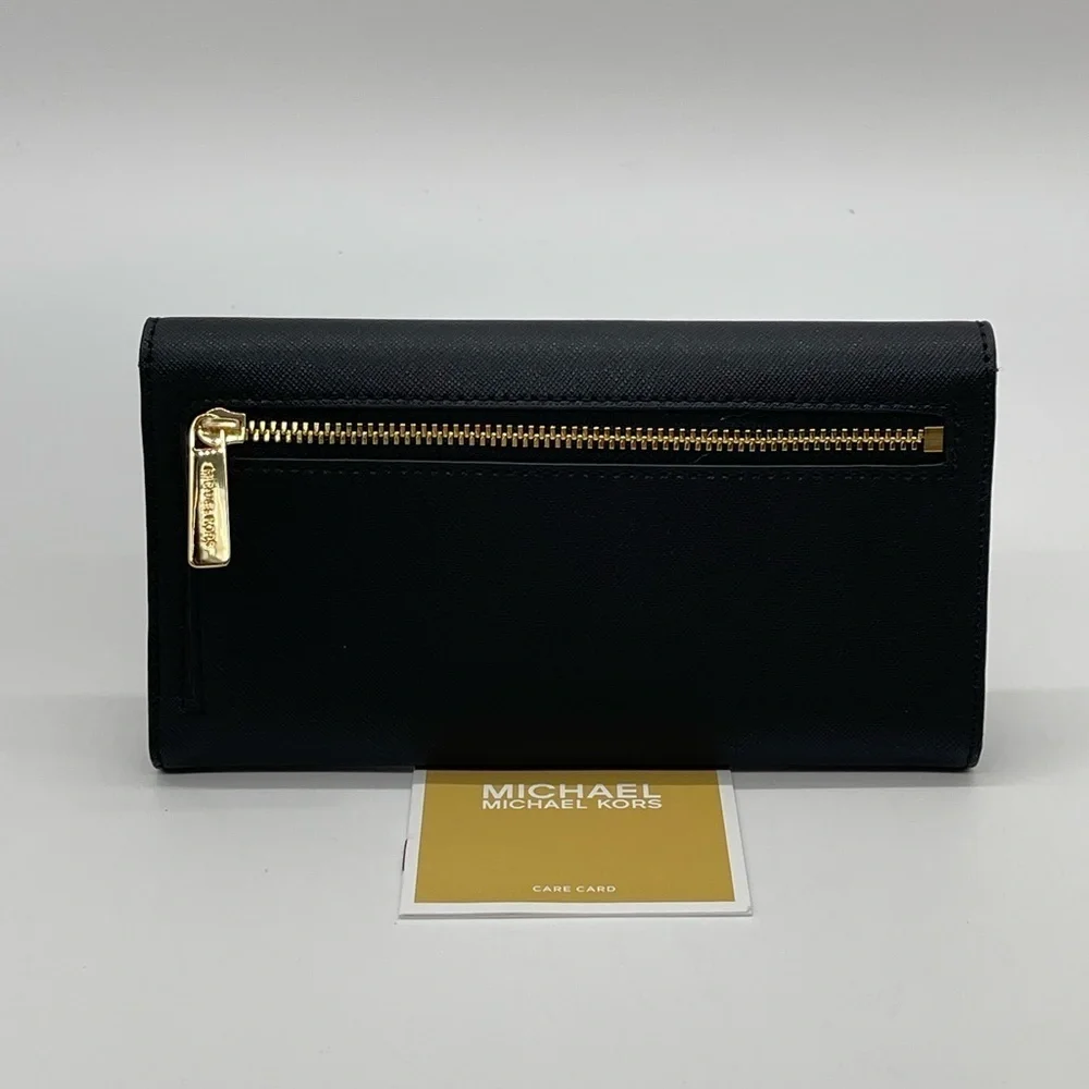 Michael Kors Large Trifold Wallet Black